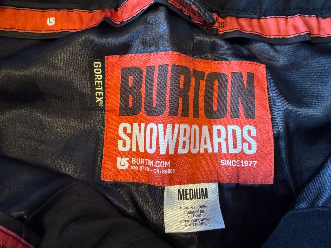 BURTON スノーボードパンツ GORE-TEX デニムプリント