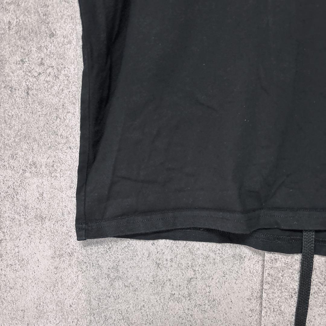 OFF-WHITEオフホワイト 半袖Tシャツ ブラック ロゴプリント L