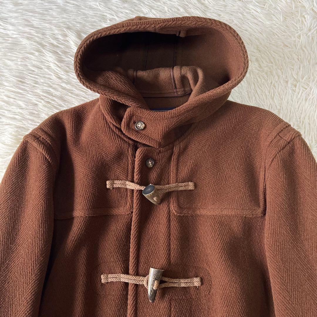 【美品】Kent ケント　ヘリンボーン　ウールロングダッフルコート