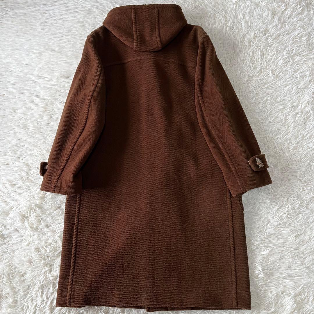 【美品】Kent ケント　ヘリンボーン　ウールロングダッフルコート