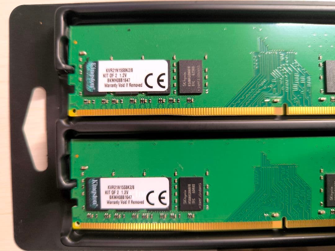 PCメモリ　4GB×4枚=16GB DDR4 2133MHz Kingstone