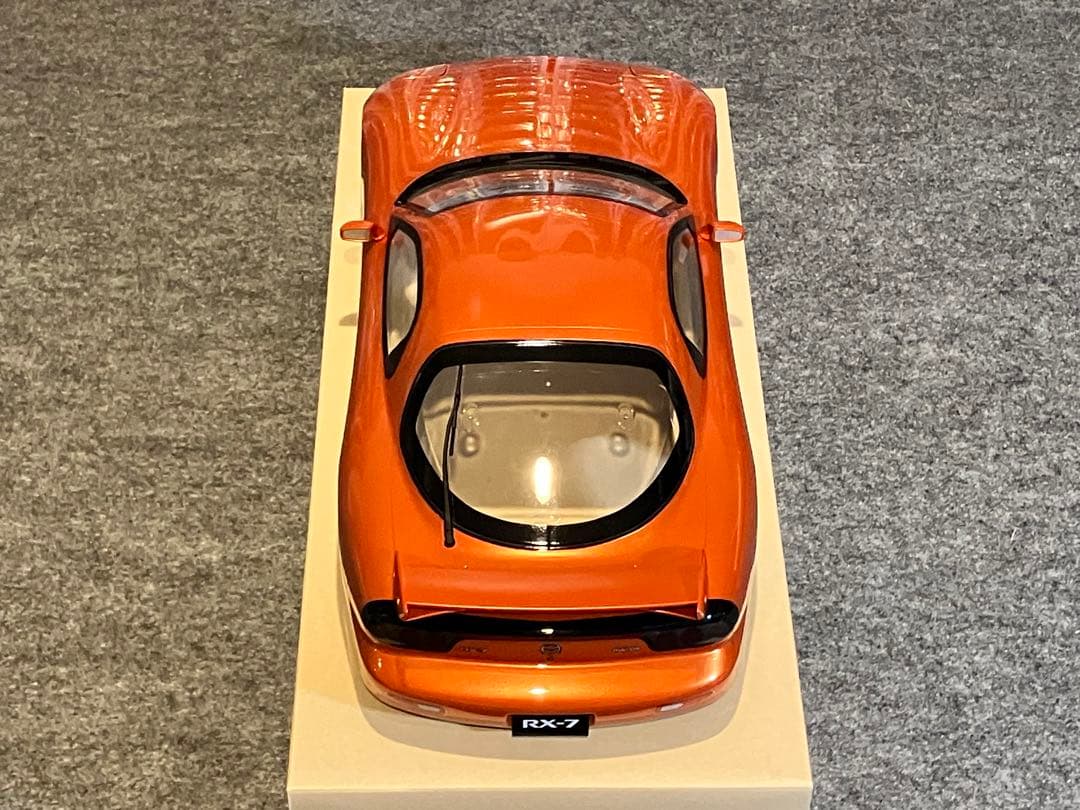 タミヤ ラジコン マツダRX-7 塗装済 スペアボディ メタリックオレンジ