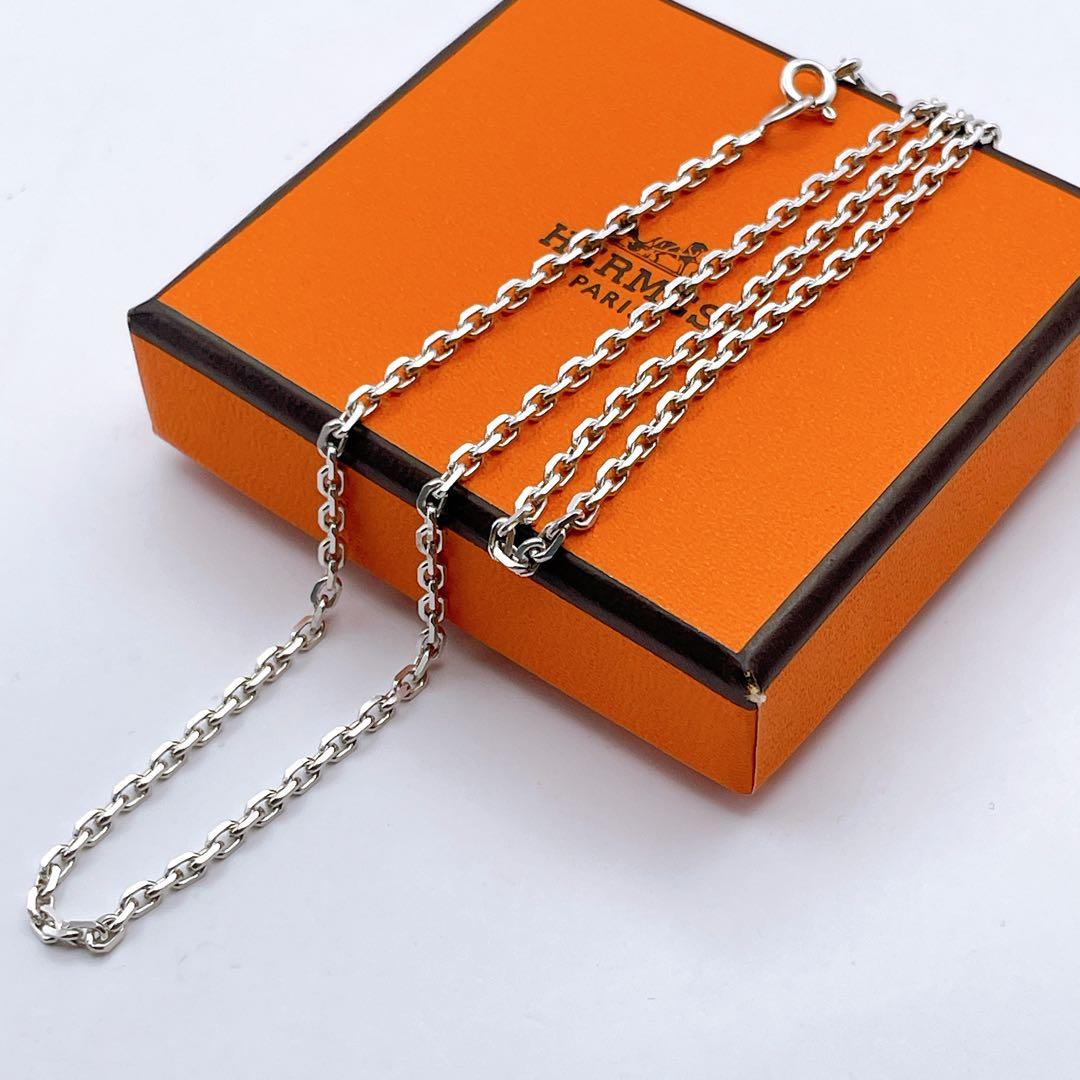 HERMES 希少　ネックレス　チェーン　ヴィンテージ　シルバー925