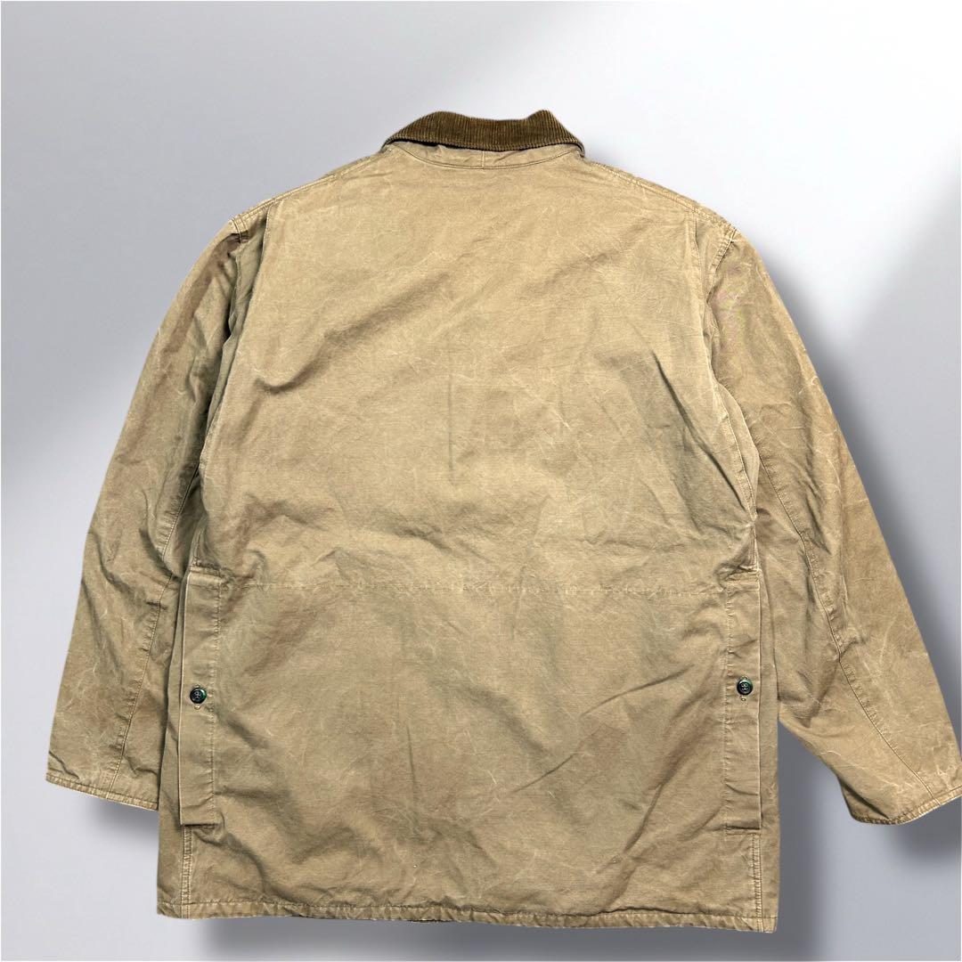 80'sHunting jacketフランス製XL襟コーデュロイ動物ボタン