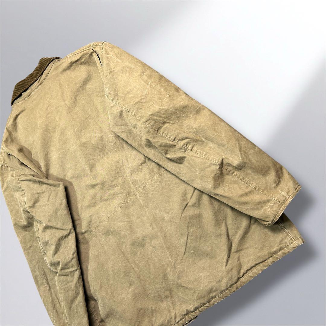 80'sHunting jacketフランス製XL襟コーデュロイ動物ボタン