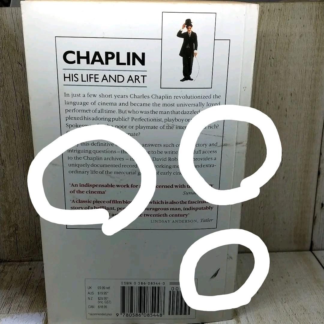 洋書 CHAPLIN HIS LIFE AND ART