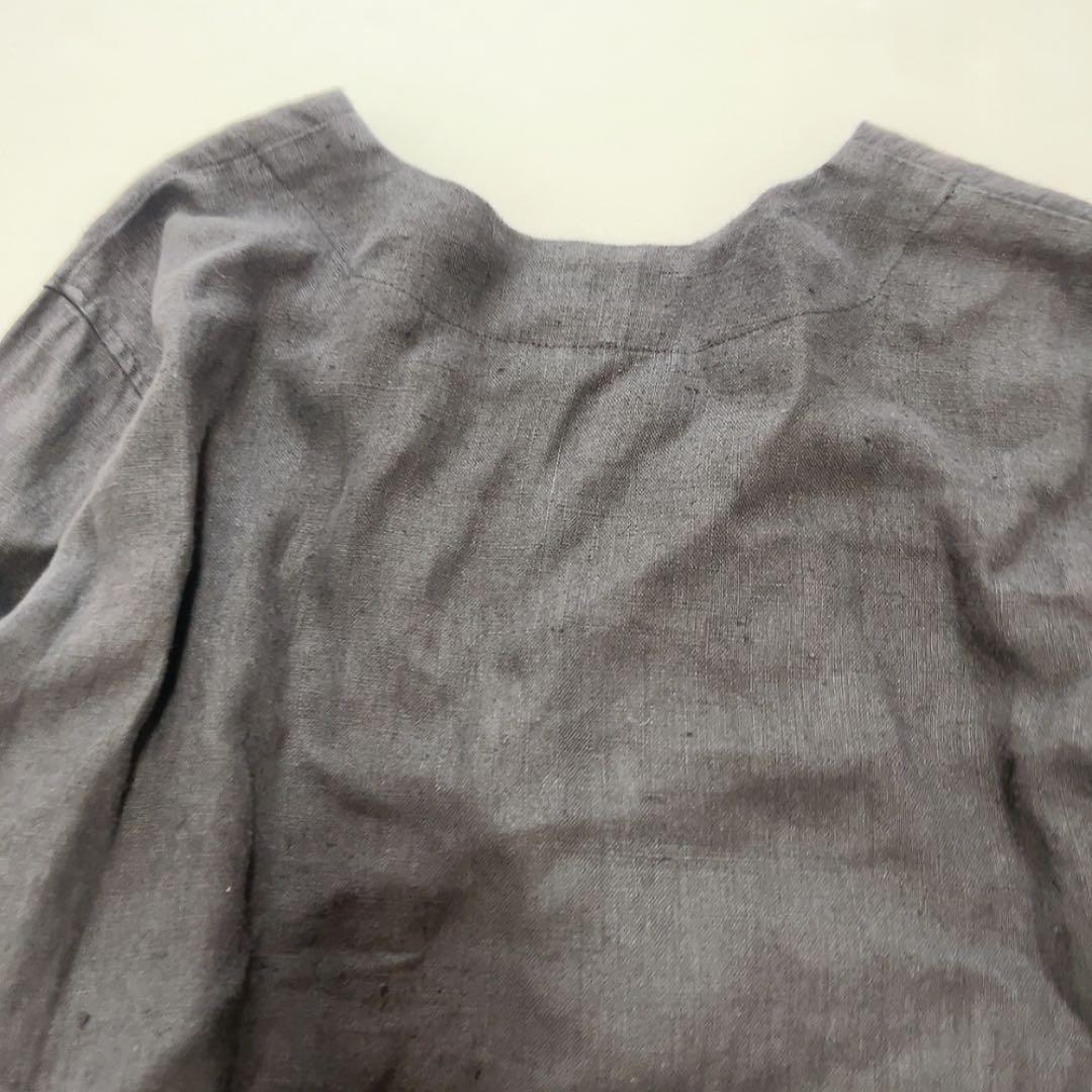 ワンピース FLAXXXs vintage linen dress black