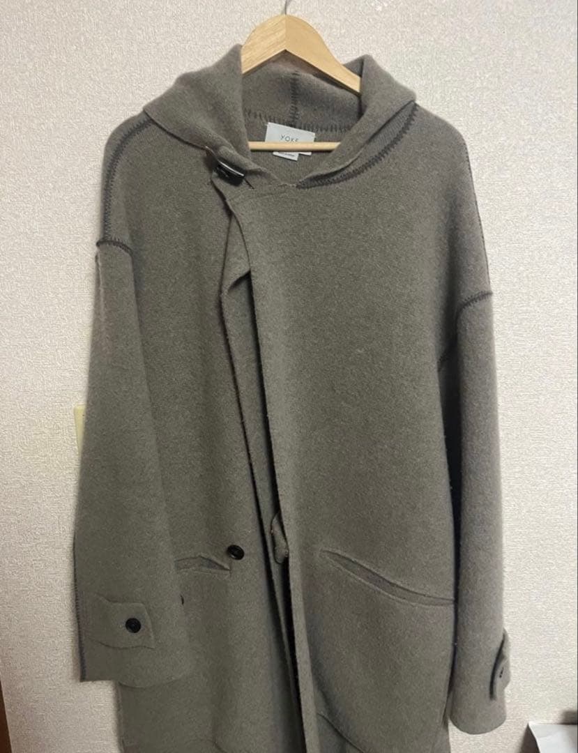 ジャケット・アウター YOKE 7G Milano Rib Hooded Coat
