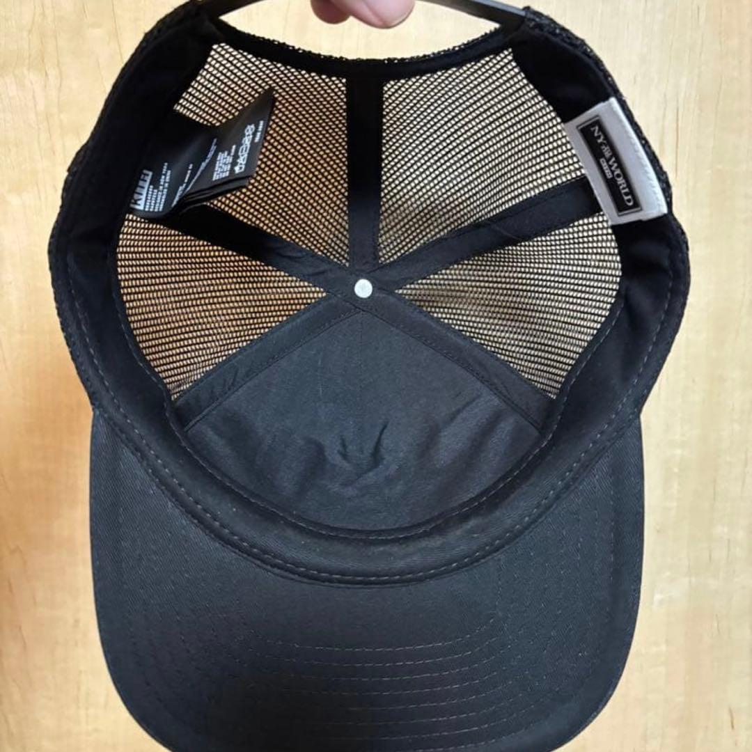 ほぼ新品 KITH キス 24AW トラッカー メッシュキャップ 黒