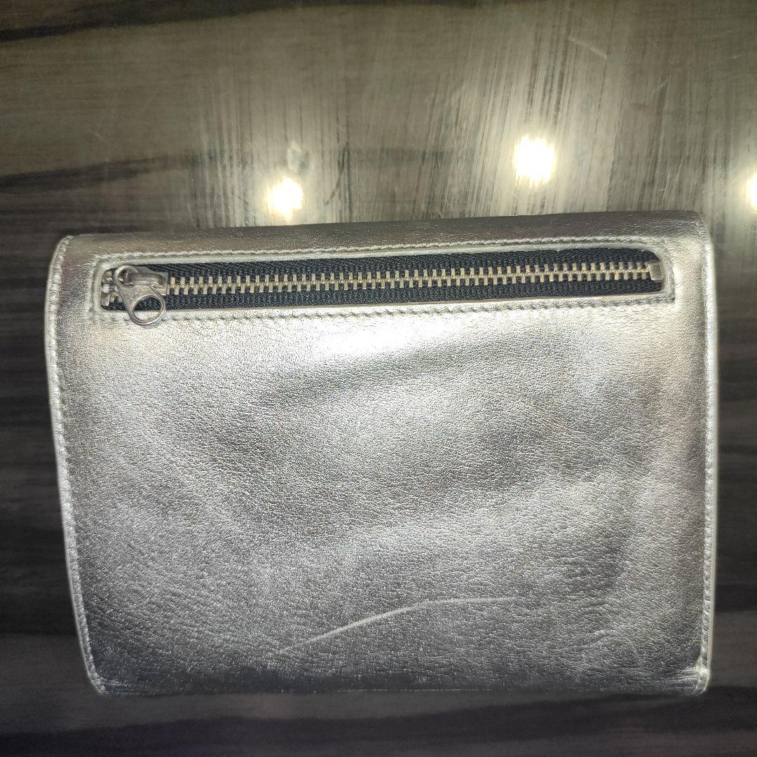 【新品未使用】DIESEL ディーゼル 二つ折り財布 シルバー 箱付き