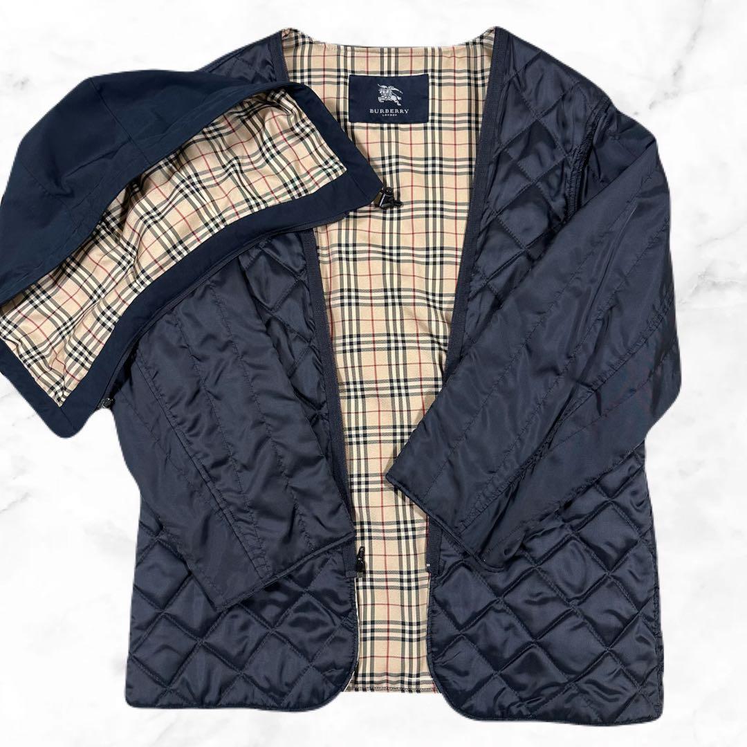 BURBERRY LONDON ノバチェック フーデッドコート M 4WAY