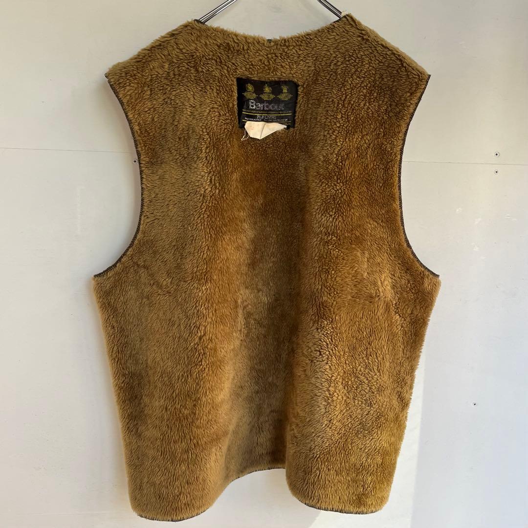 90s Barbour ボアベスト パイルライナー 3ワラント バブアー 古着