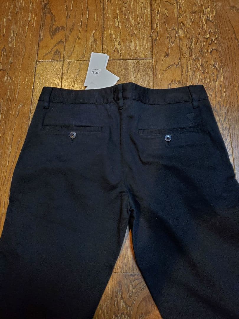 Ami 綿パンツ 黒色 サイズS