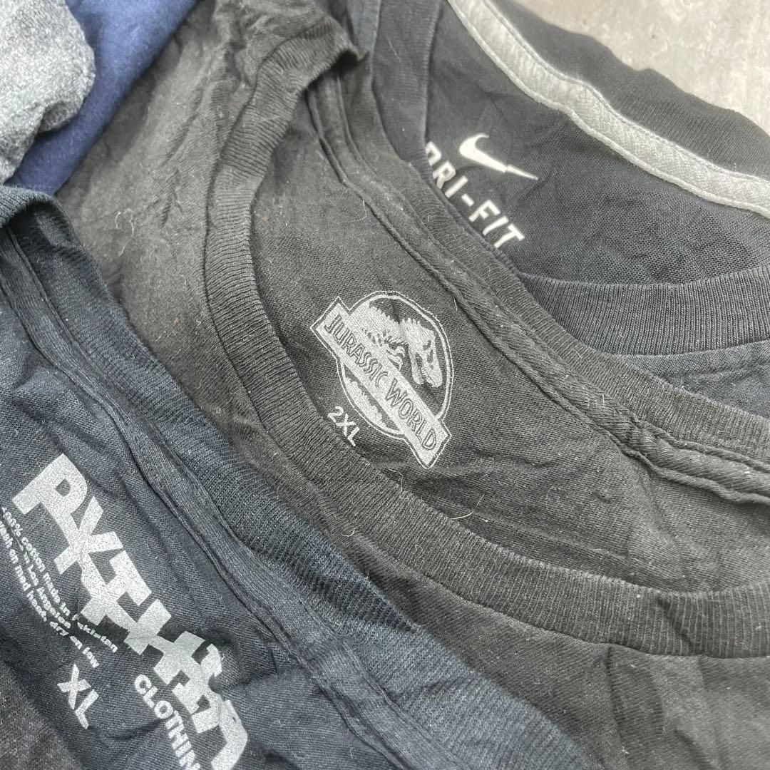 A*I様 USA古着 黒Tシャツまとめ売り50枚 大量 L〜3LサイズMIX