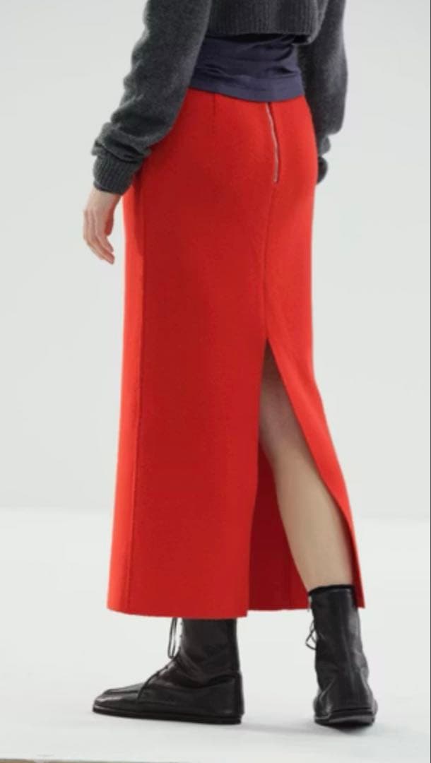 【AURALEE】HEAVY MILANO RIB KNIT SKIRT