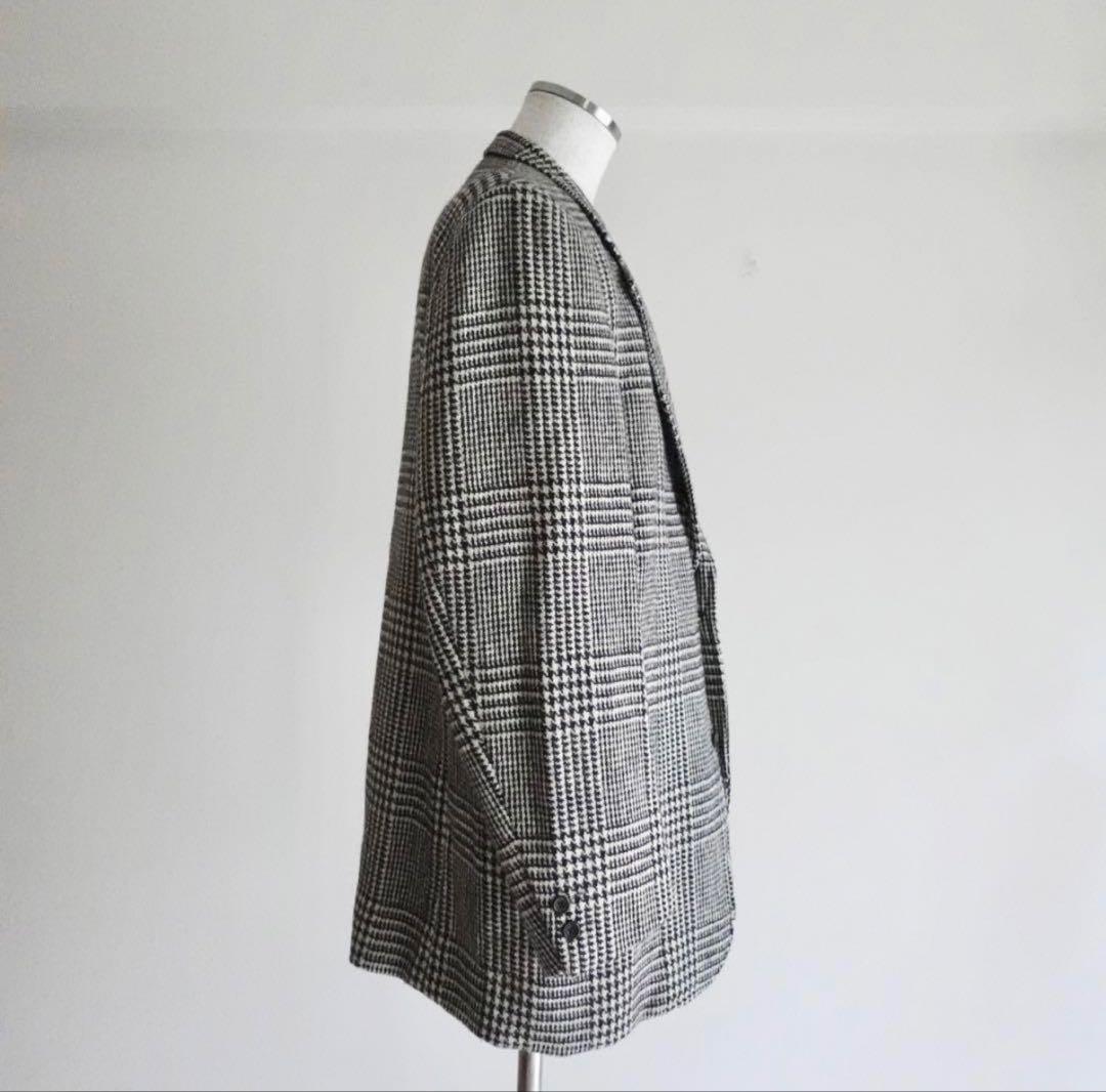 1980s Harris Tweed グレンチェック　テーラードジャケット