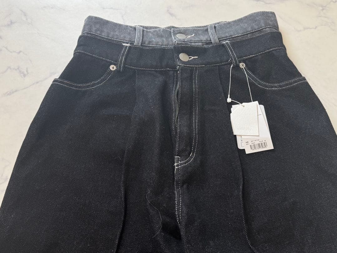新品⭐︎willfully double belt side tuck denim