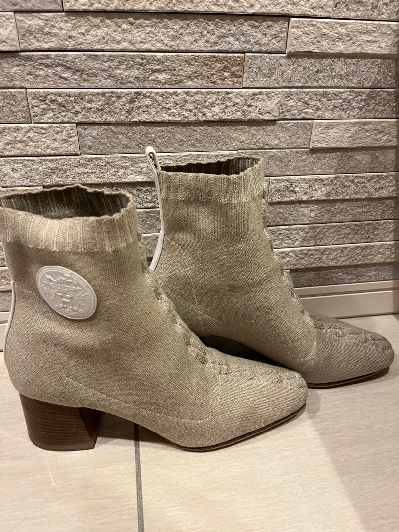 エルメス　ヴォルベール　ショートブーツ　37
