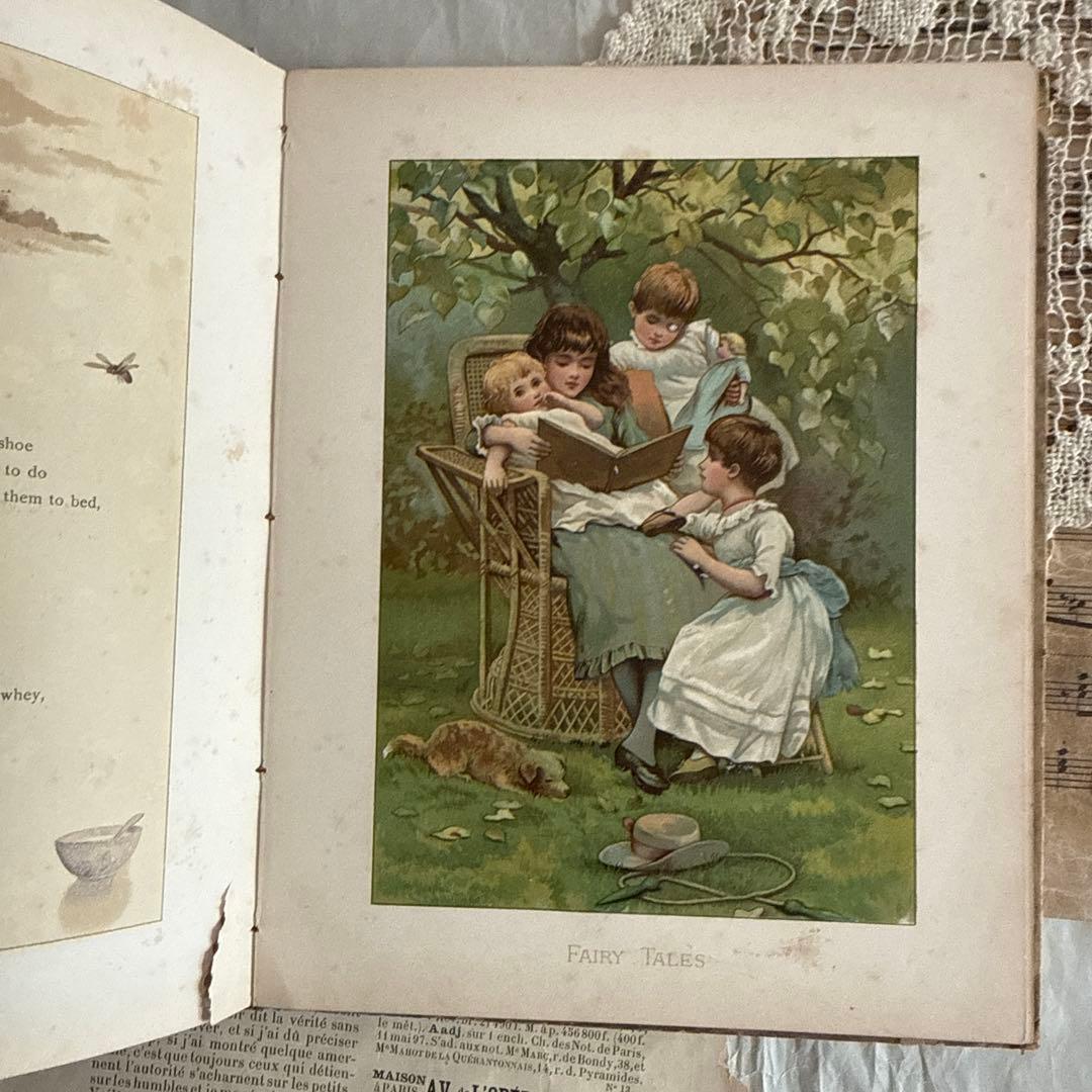 稀少アンティーク美しい挿絵の絵本　洋書ヴィクトリアン古書アーネストニースター絵本