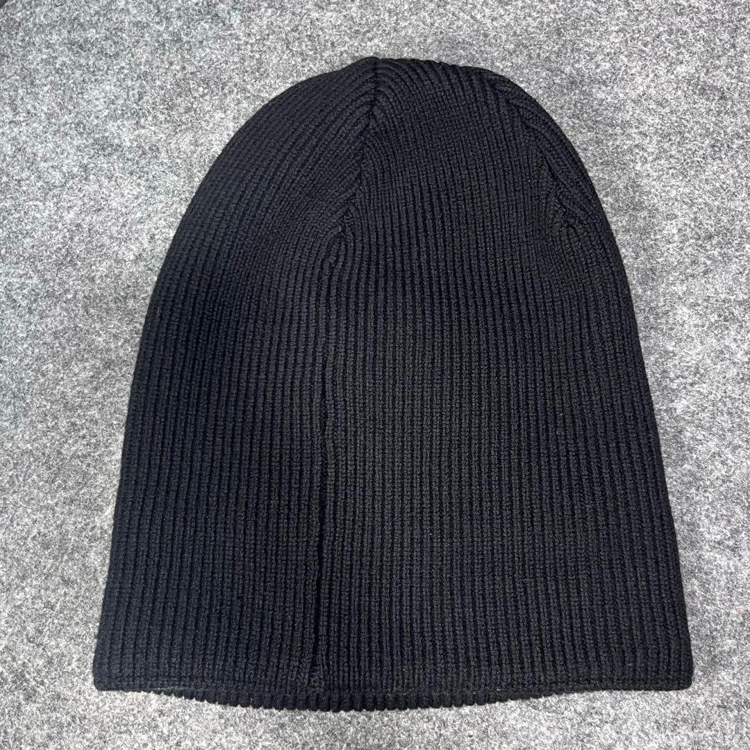 【美品】Roen ロエン　ニットキャップ　革パッチ　スカル