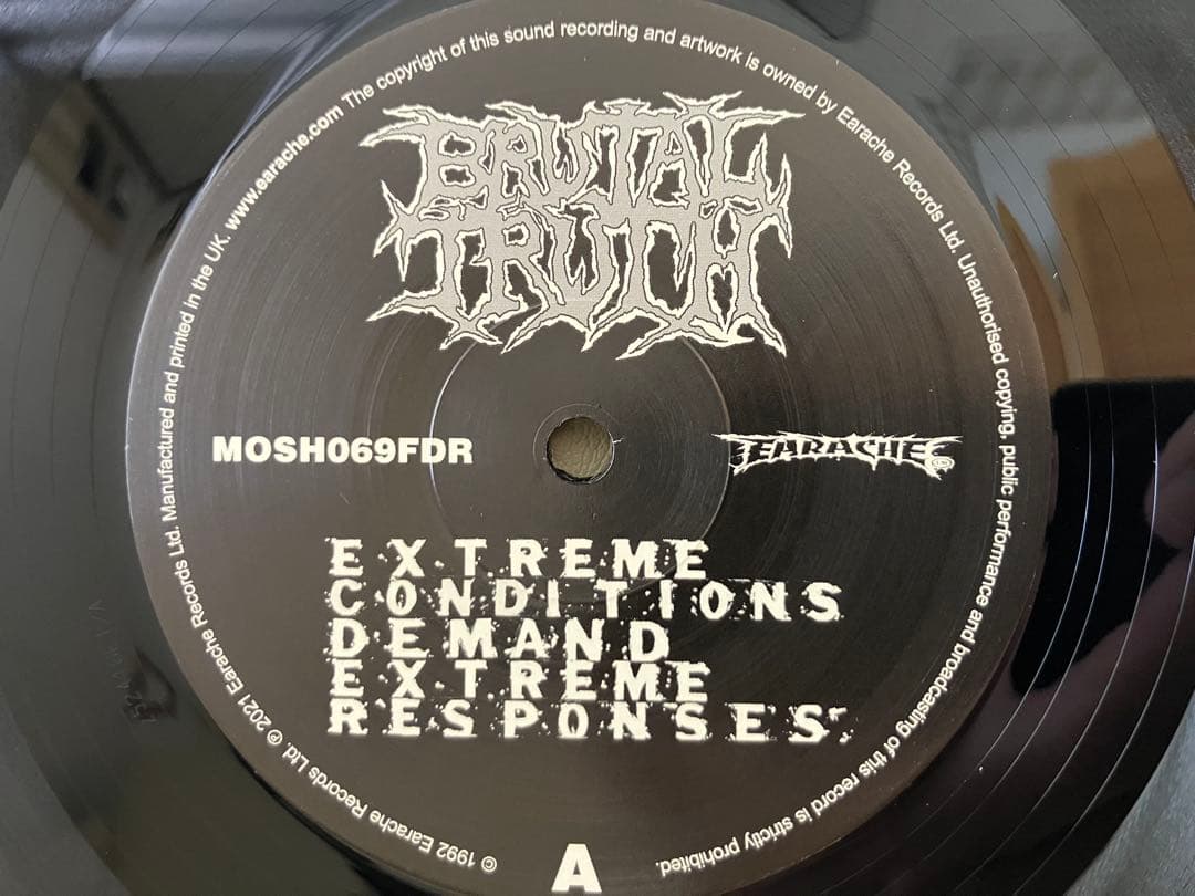 Brutal Truth - 1st Full Album 激昂たれ! レコード