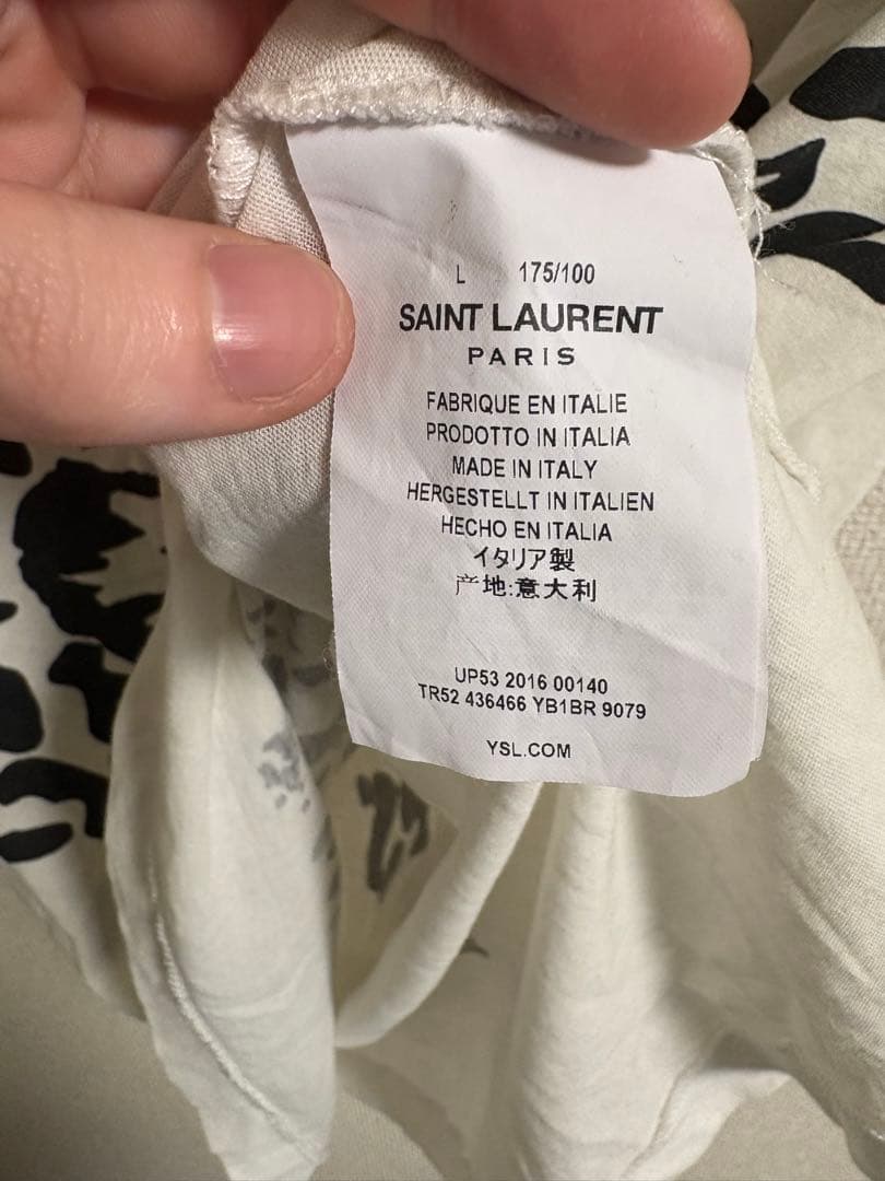 サンローラン　レオパード　tシャツ