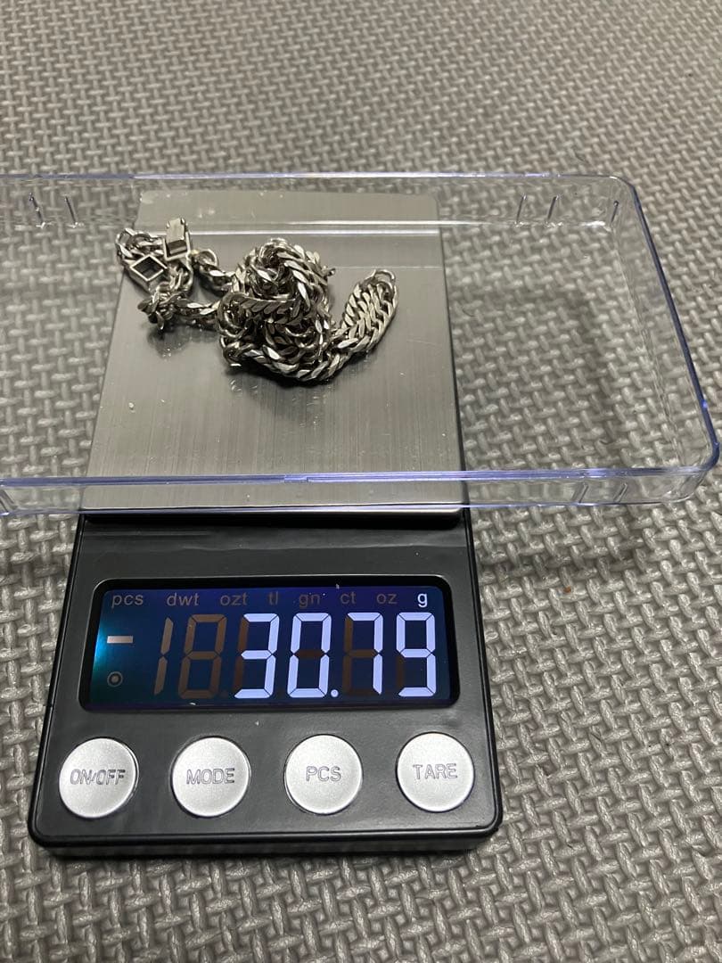 シルバー925六面喜平ネックレストップ
