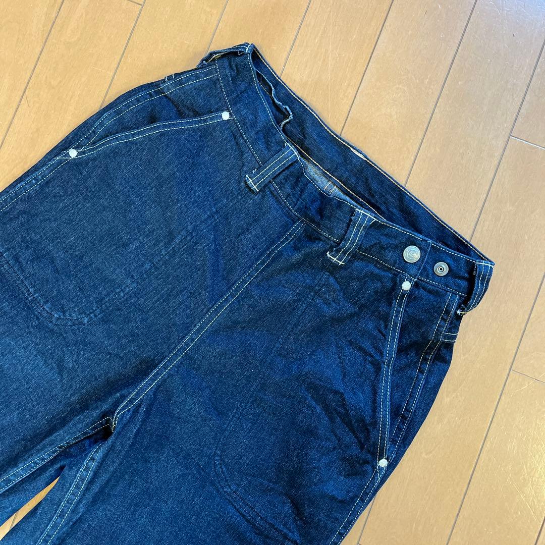 専用です！　45R 麦デニムストレッチの桃比女（1 ンディゴ濃）