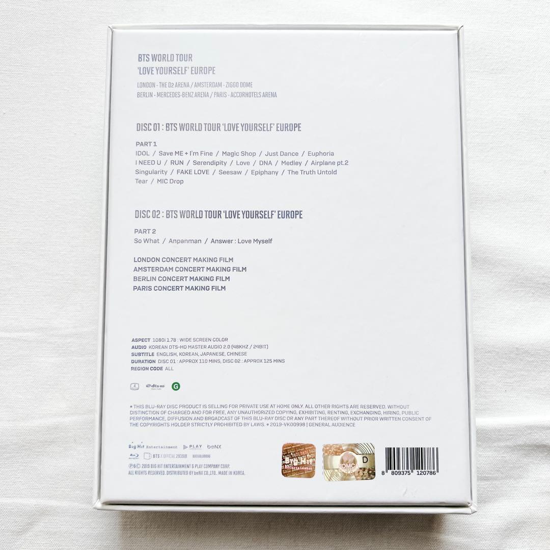 BTS LoveYourself Europe Blu-ray★V テヒョン