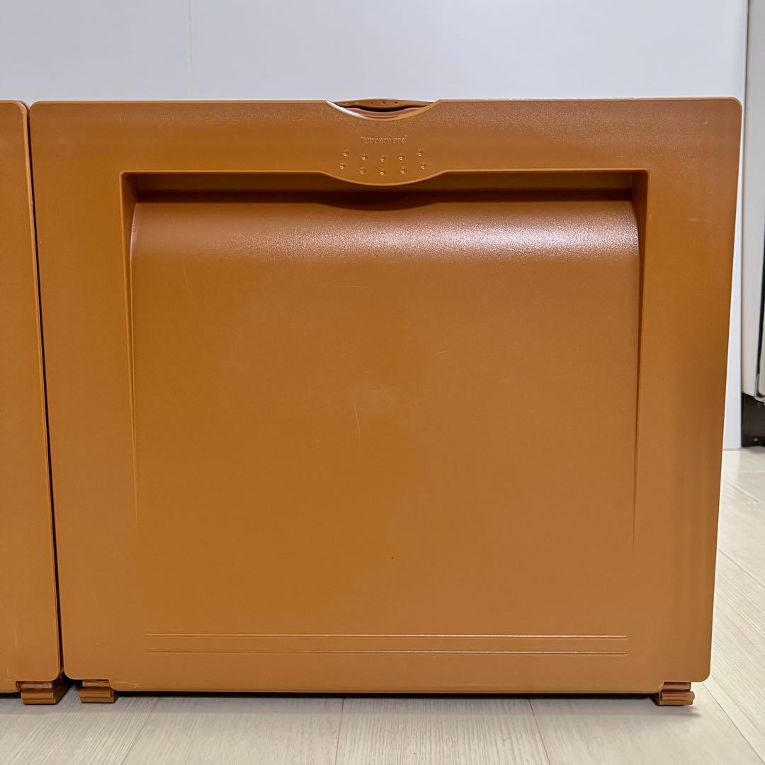 タッパーウェア スーパーチェスト セピア 2個セット