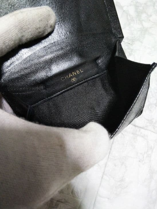 【超美品】シャネル キャビア デカココマーク 財布
