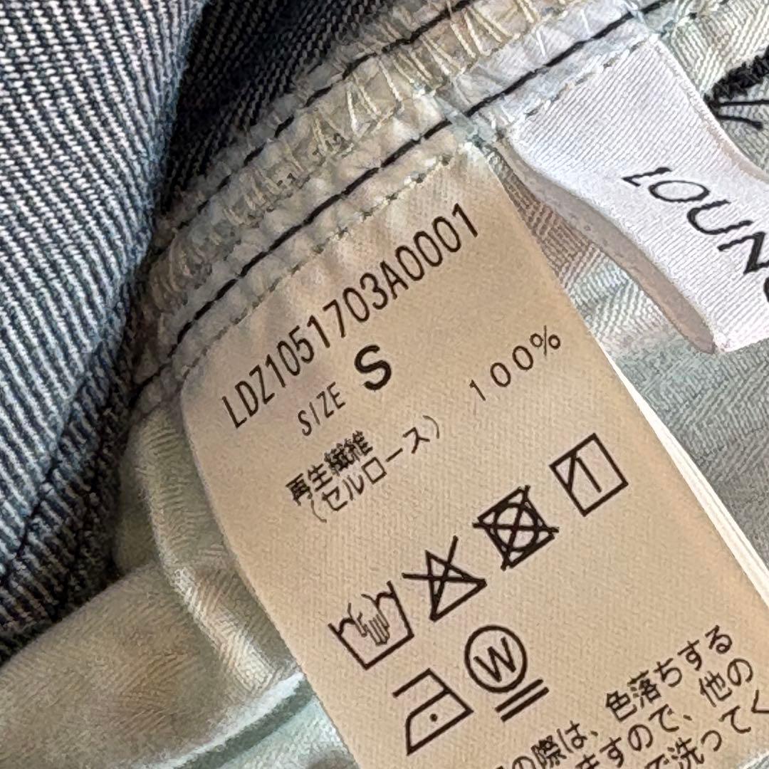 美品 ラウンジドレス ライトドロストデニムパンツ