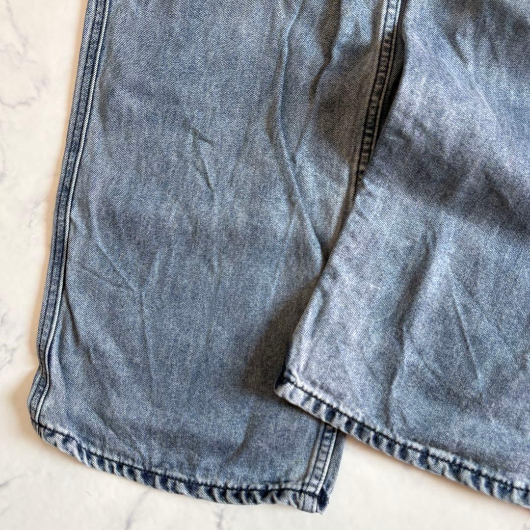 美品 ラウンジドレス ライトドロストデニムパンツ