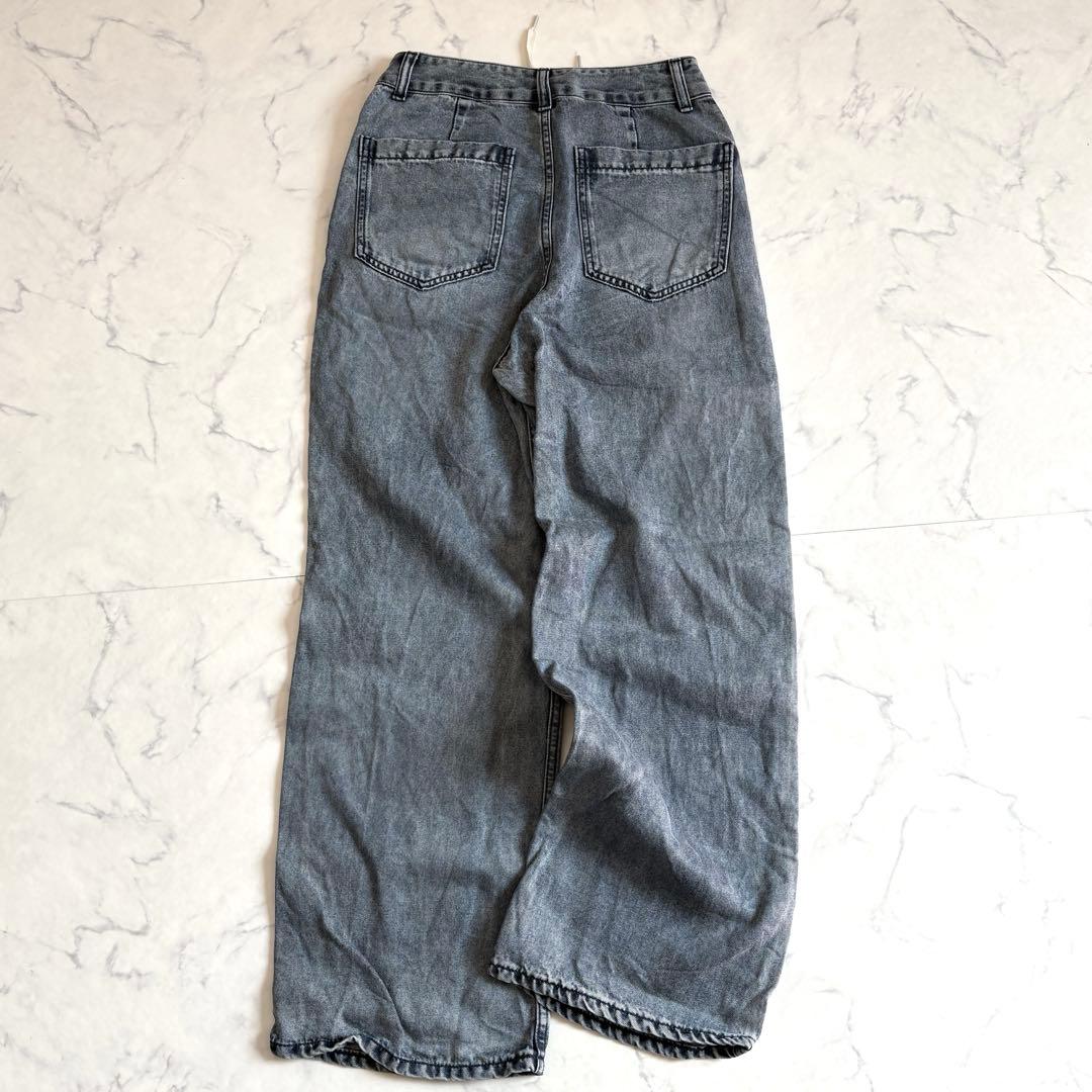 美品 ラウンジドレス ライトドロストデニムパンツ