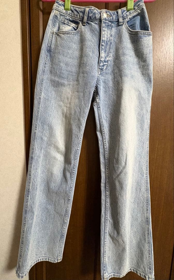 【andmary】Ribbon hip denim Sサイズ