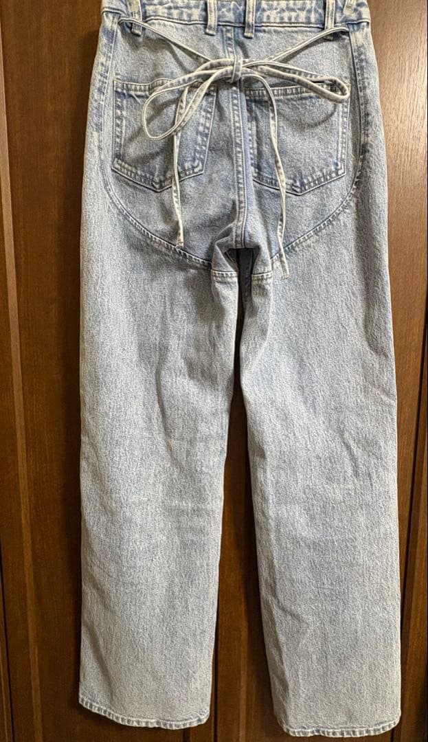 【andmary】Ribbon hip denim Sサイズ