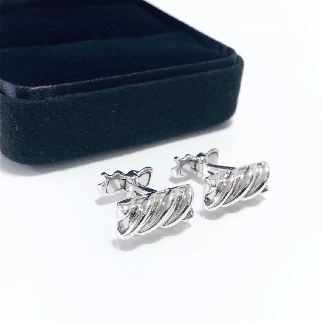 美品 TIFFANY&CO. ツイスト カフス シルバー F252064