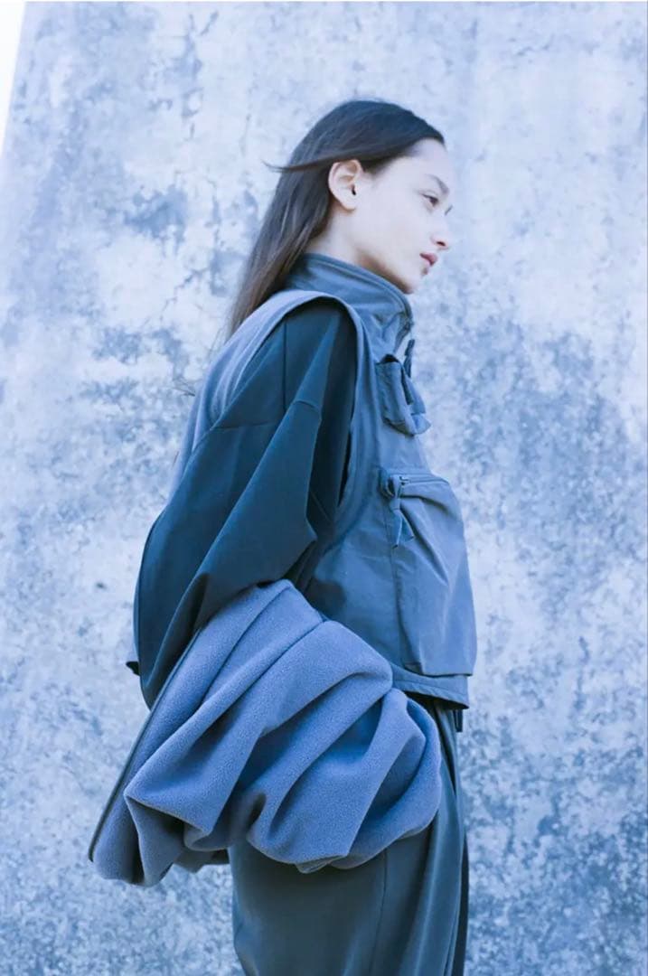 ジャケット・アウター stein OVER SLEEVE FIXXED FLEECE JACKET
