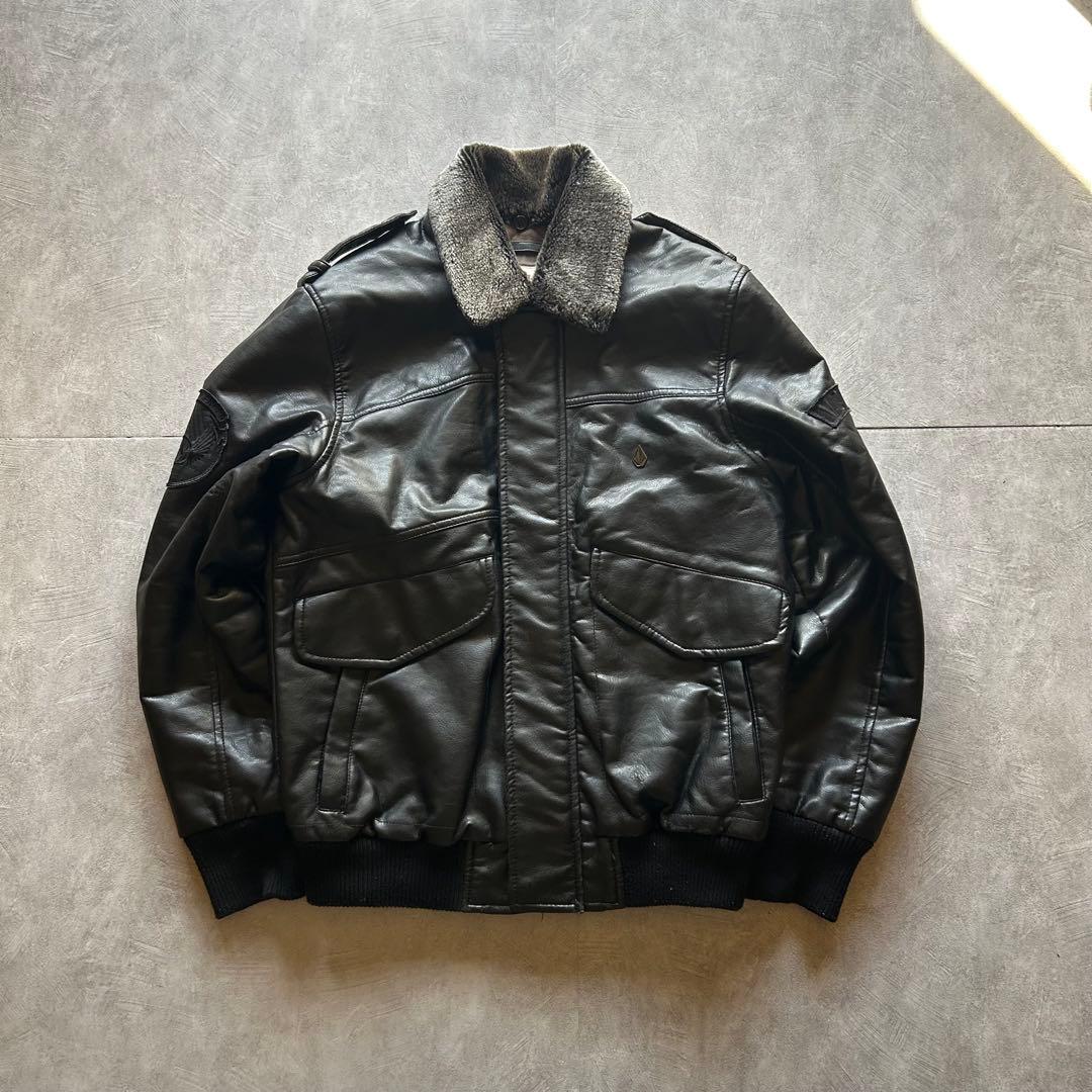 ジャケット・アウター archive volcom grunge a-2 jacket black