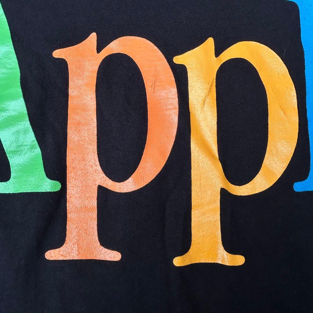 激レア 超美品 80s アップル ヴィンテージ Tシャツ M 黒 apple