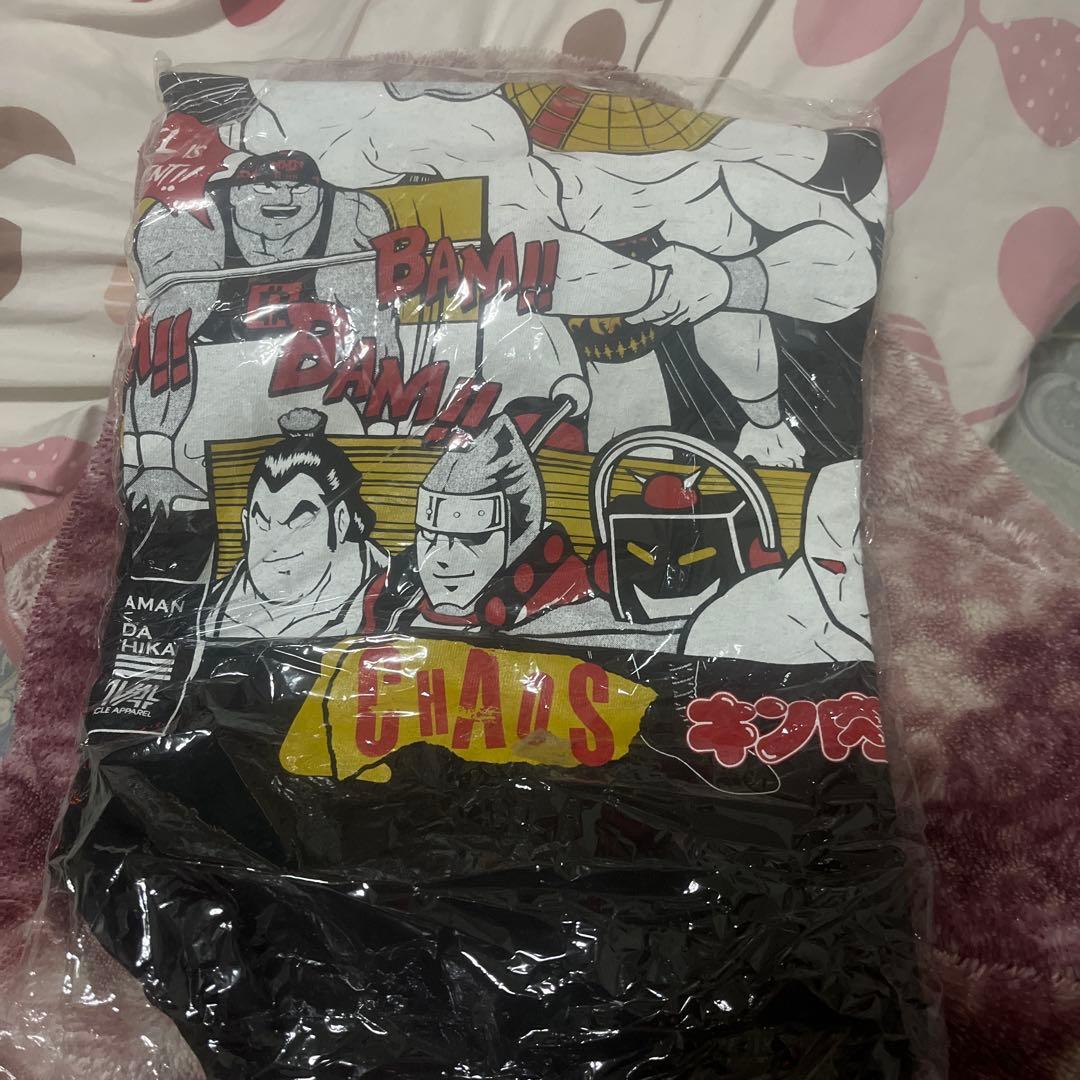 じ*ん様 新日本プロレスキン肉マンコラボ　オカダカズチカアシュラマンtシャツ　サ