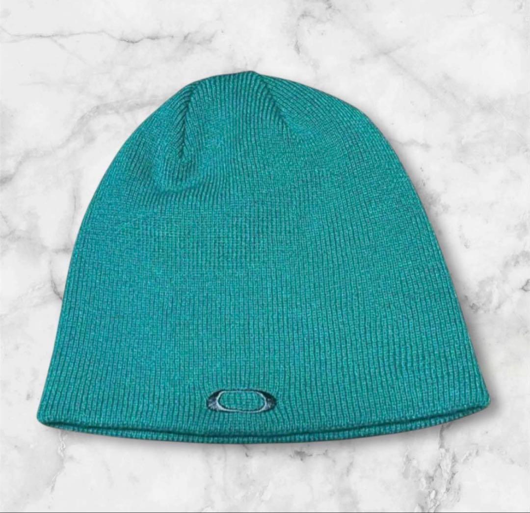 00s 赤タグOAKLEY LOGO beanie オークリー　ビーニーy2k
