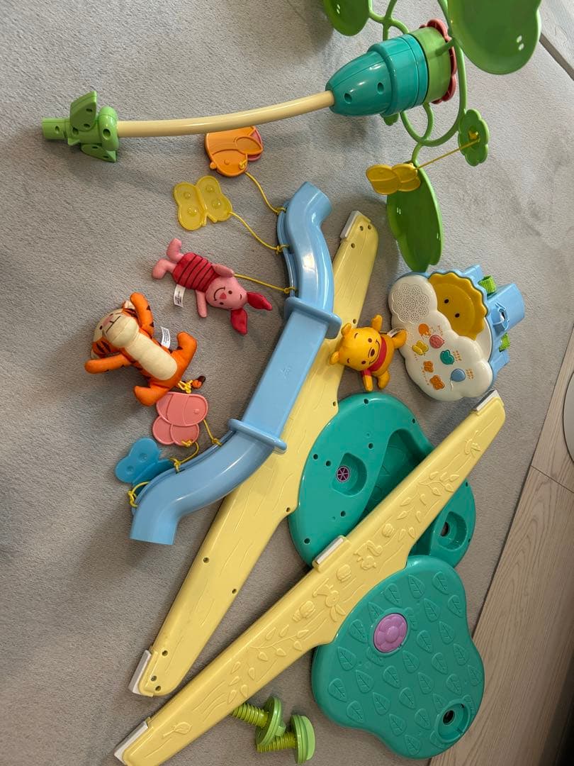 【美品】くまのプーさん　プーメリー　えらべる回転　6way ジムにへんしんメリー