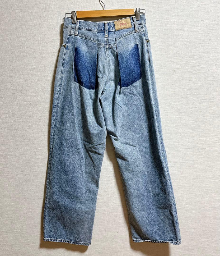 新品タグ付き♡Ungrid リメイクデザインルーズデニム 26