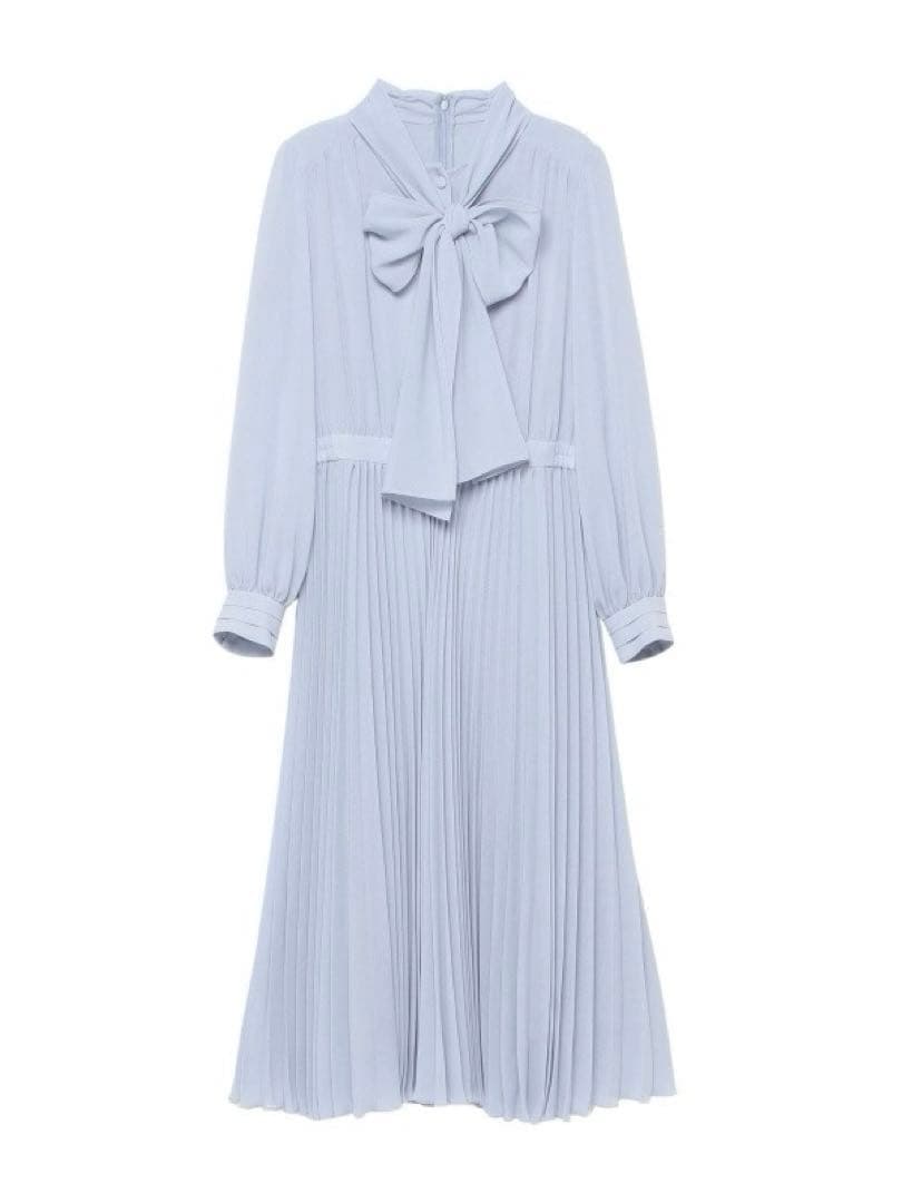 【タグ付き新品】 ANAYI アナイ シアードビーボウタイプリーツワンピース