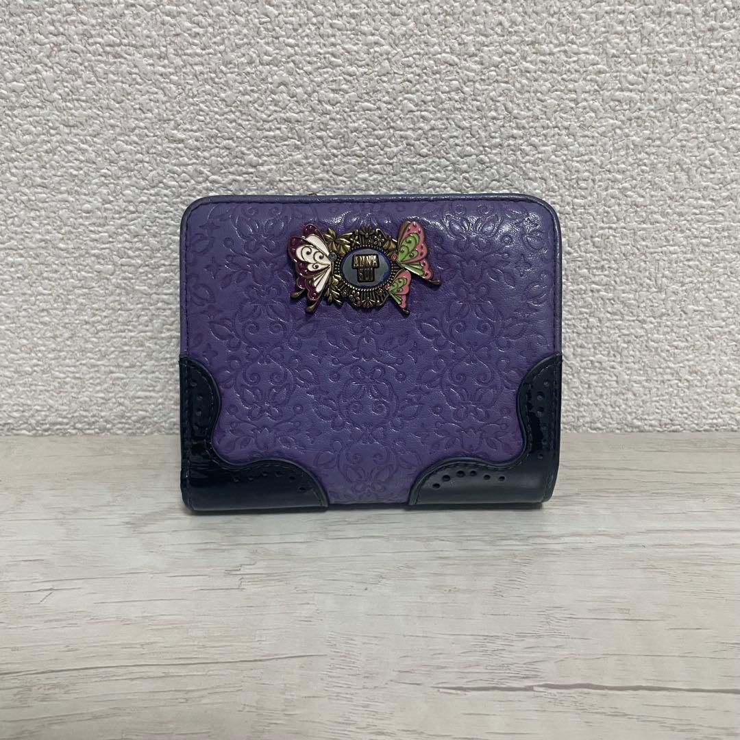 ANNA SUI 財布 鬼滅の刃コラボ 二つ折り財布 胡蝶三姉妹