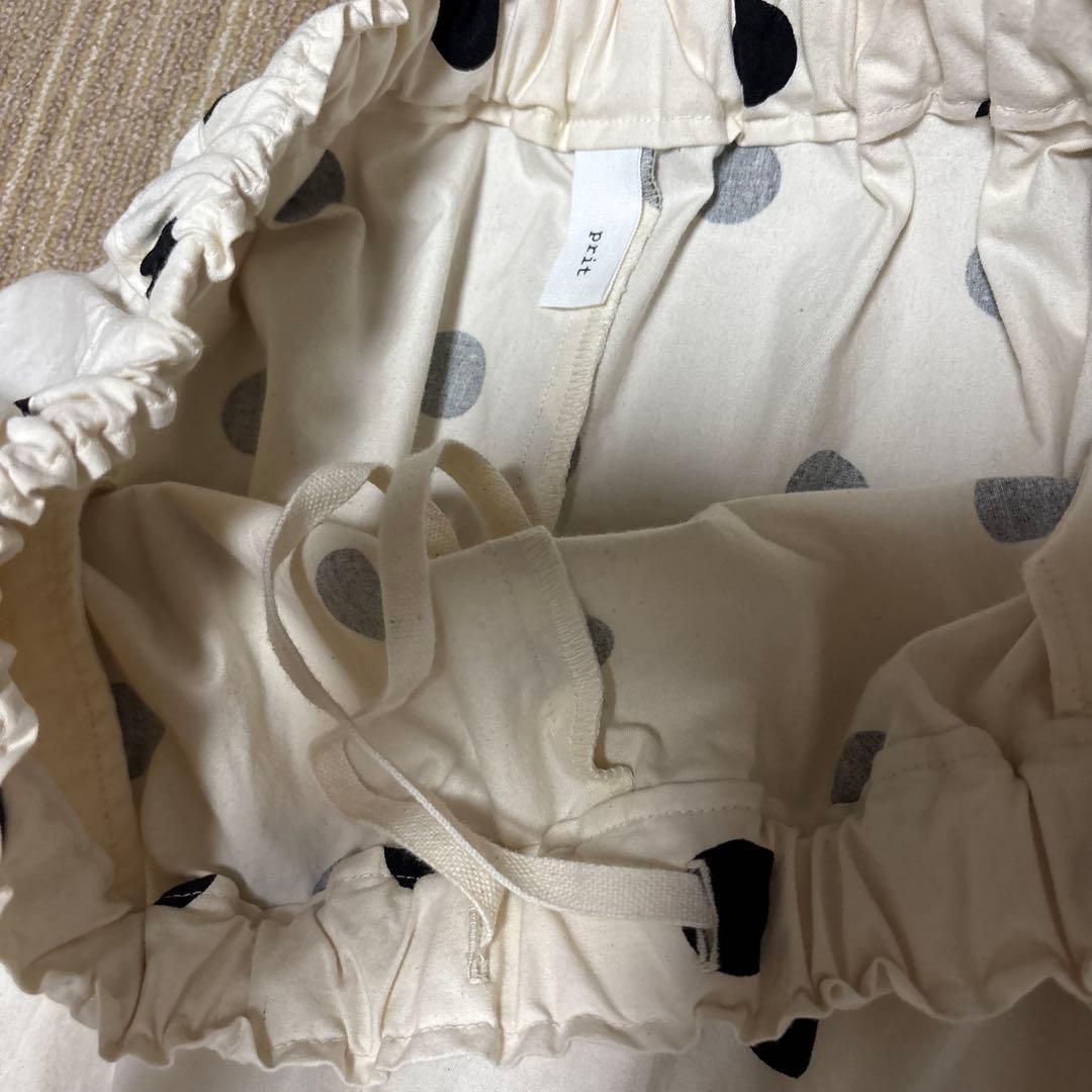新品pritのスカートのような水玉パンツ