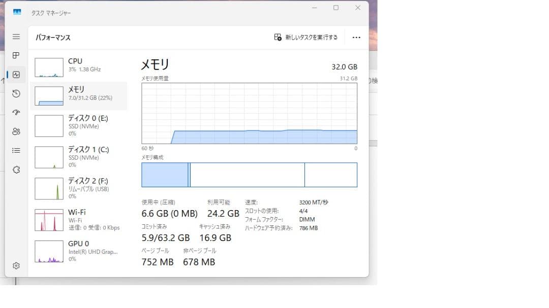 ESPRIMO D7012/LX 　Core i5 12500 メモリ32G