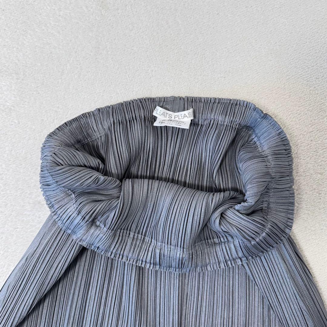 極美品✨PLEATS PLEASE プリーツ　ロングスカート　グレー　Sサイズ