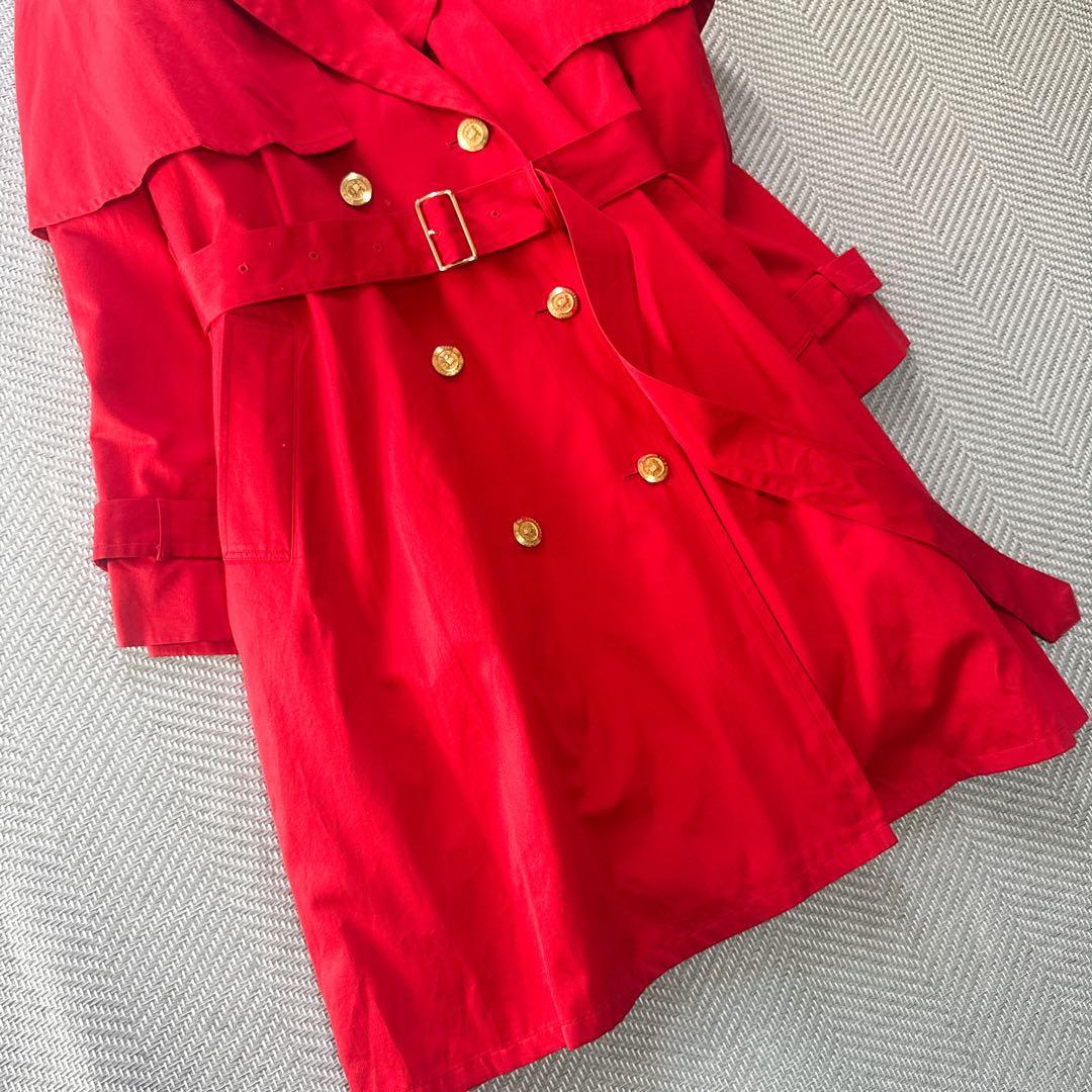 美品 SANYO COAT ライナー ケープ 金ボタン ダブルトレンチコート